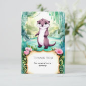 マジカルキッズオッター誕生日 サンキューカード (スタンド正面)