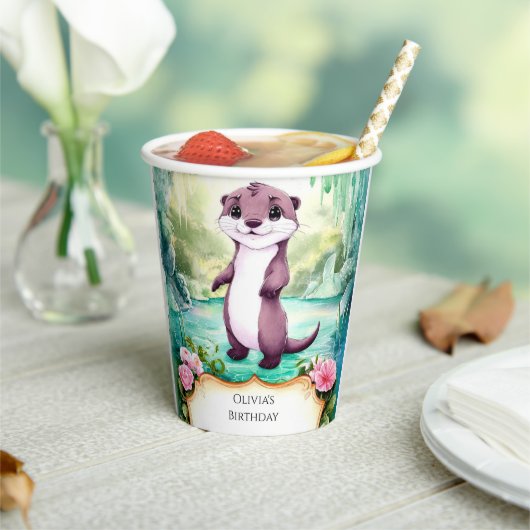 マジカルキッズオッター誕生日 紙コップ (インサイチュ)