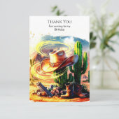 マジカルキッズカウボーイ誕生日 サンキューカード (スタンド正面)