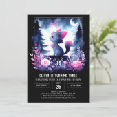 マジカルキッズキャット誕生日 招待状 (スタンド正面)