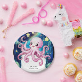 マジカルキッズタコ誕生日 ペーパープレート (パーティー)