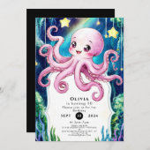 マジカルキッズタコ誕生日 招待状 (正面/裏面)