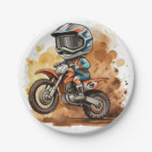 マジカルキッズバイク誕生日 ペーパープレート (正面)