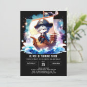 マジカルキッズパイレーツ誕生日 招待状 (スタンド正面)