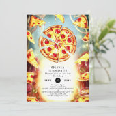 マジカルキッズピザ誕生日 招待状 (スタンド正面)