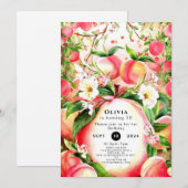 マジカルキッズピーチ誕生日 招待状 (正面/裏面)