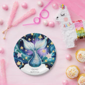 マジカルキッズマーメイド誕生日 ペーパープレート (パーティー)