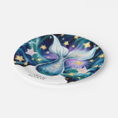 マジカルキッズマーメイド誕生日 ペーパープレート (アングル)