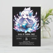 マジカルキッズマーメイド誕生日 招待状 (スタンド正面)