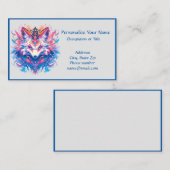 マジカルキツネファンタジー動物カラフルアニメ 名刺 (正面/裏面)