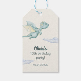 マジカルキャッスルキュートドラゴンズ子供の誕生日 ギフトタグ