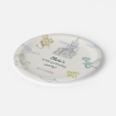 マジカルキャッスルキュートドラゴンズ子供の誕生日 ペーパープレート (アングル)