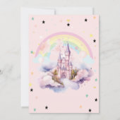 マジカルキャッスルクラウドスターズ誕生日招待状 招待状 (裏面)