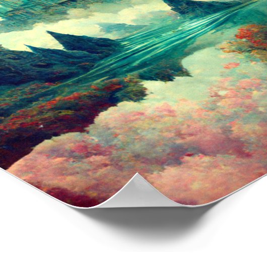 マジカルキャッスルファンタジーアートポスター ポスター (角)