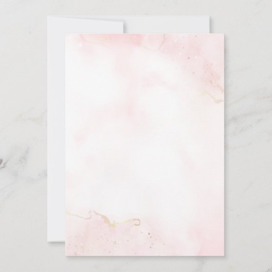 マジカルキャッスルユニコーンプリンセスガール誕生日 招待状 (裏面)