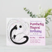 マジカルキャットムーンライト誕生日 招待状 (スタンド正面)