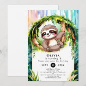 マジカルキュートスロッス誕生日 招待状 (正面/裏面)