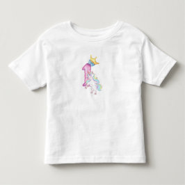 マジカルキュートユニコーンバースデーパーティーファンタジーお祝い トドラーTシャツ