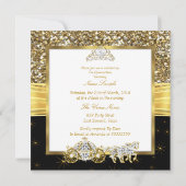 マジカルキンセアニェラ金ゴールドブラックホースキャリッジ 招待状 (裏面)