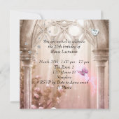 マジカルキンセアニェラ15thピンクプリンセスパーティー 招待状 (裏面)