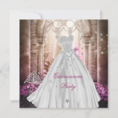 マジカルキンセアニェラ15thピンクプリンセスパーティー 招待状 (正面)