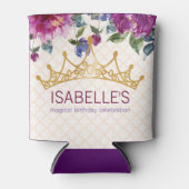 マジカルクラウンフローラシック誕生日デザイン 缶クーラー (正面)