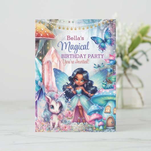 マジカルクリスタルフェアリーランドバースデーパーティー 招待状 (スタンド正面)
