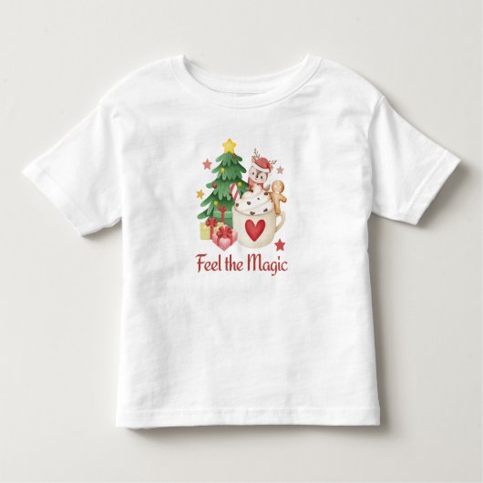 マジカルクリスマスを感じて トドラーTシャツ (正面)