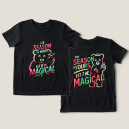 マジカルクリスマスベアガールズ ホイッスルネオンホリデー トライブレンドTシャツ