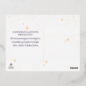 マジカルグラードグラスおめでとう卒業記念フォイル 箔シーズンポストカード (裏面)