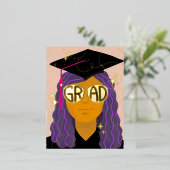 マジカルグラードグラスおめでとう卒業記念フォイル 箔シーズンポストカード (立ち正面)