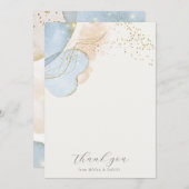 マジカルグリッターベビーシャワーサンキューカード サンキューカード (正面/裏面)