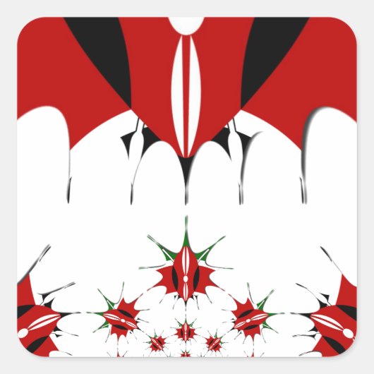 マジカルケニア:伝統の対称性の近代化🇰🇪 スクエアシール (正面)