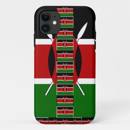 🇰🇪 マジカルケニア: 団結と誇りのフレーム Case-Mate iPhoneケース (裏面)