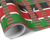 🇰🇪マジカルケニア:統一とプライドの枠 ラッピングペーパー (ロールコーナー)