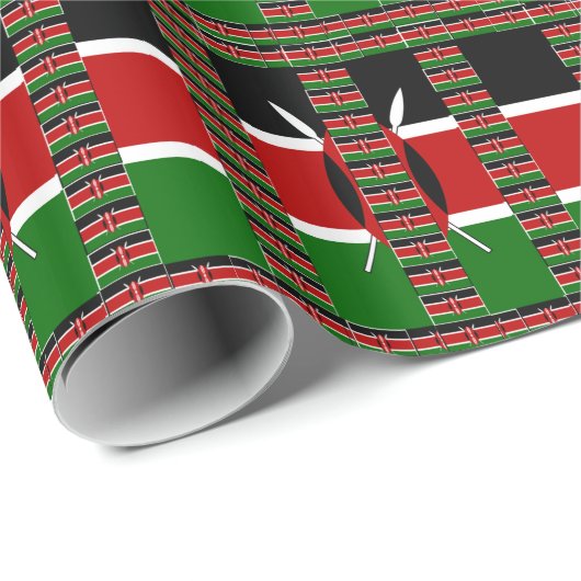 🇰🇪マジカルケニア:統一とプライドの枠 ラッピングペーパー (ロールコーナー)