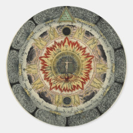 マジカルコズミックバラマンダララウンドスティッカー ラウンドシール