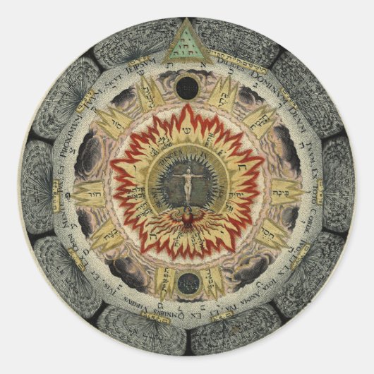 マジカルコズミックバラマンダララウンドスティッカー ラウンドシール (正面)