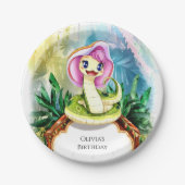 マジカルコブラスネーク誕生日 ペーパープレート (正面)