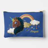 マジカルザユニコーンレインボー&クラウドデザイン アクセサリーポーチ (裏面)