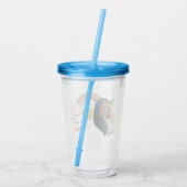 マジカルザユニコーンレインボー&クラウドデザイン アクリルタンブラー (裏面)