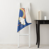 マジカルザユニコーンレインボー&クラウドデザイン シェルパブランケット (インサイチュ)