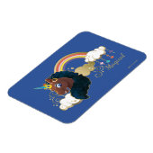 マジカルザユニコーンレインボー&クラウドデザイン マグネット (左側)