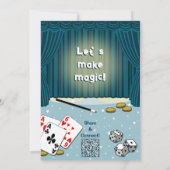 マジカルショーキッズ8thバースデーパーティーへの招待 招待状 (裏面)