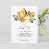 マジカルシーシェルフローラビーチ結婚式 招待状 (スタンド正面)