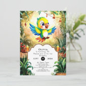 マジカルジャングルオウム誕生日 招待状 (スタンド正面)