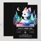 マジカルスイートウルフ誕生日 招待状 (正面/裏面)