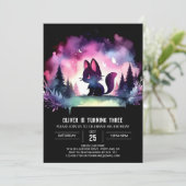 マジカルスイートキャット誕生日 招待状 (スタンド正面)