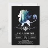 マジカルスイートライオン誕生日 招待状 (正面)