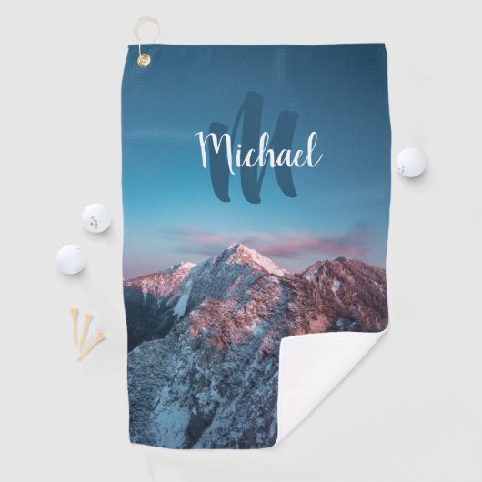 マジカルスカイモノグラムマウンテンストルジチスロベニア ゴルフタオル (インサイチュ)